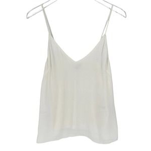 Wilfred Free Aritzia Margot‎ V-Neck Camisole Tank Top Lined White Small XXS